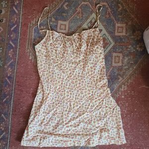 Reformation Rebekah Adjustable Tie Mini Dress